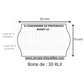 rlx dateuse  Meto 32X19 mm A CONSOMMER DE PRÉFÉRENCE AVANT LE - DLUO