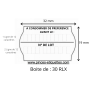 ÉTIQUETTES N° LOT Meto 32X19 mm A CONSOMMER DE PRÉFÉRENCE AVANT LE