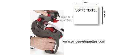 Etiquette 1131 pour Avery Denisson Etiqueteuse PAXRA Monarch format 20X11 MM Rouleaux étiquette par 8 avec Encreurs
