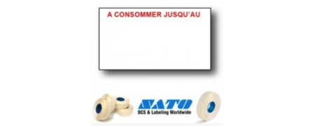 Etiquettes 18X10MM pour Etiqueteuse Sato PB1