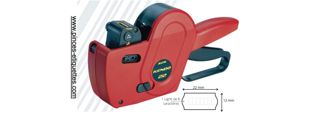 Format 22X12 mm : 8 Chiffres  