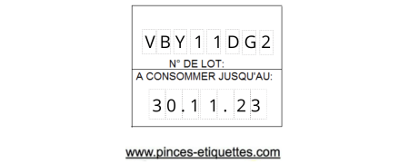 Etiqueteuse alpha numerique Lettre de l'alphabet et chiffres