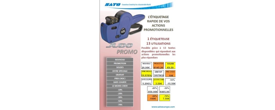 Etiquettes pour Promotion etiquettes Soldes Etiqueteuse Promo Etiquettes pour DATE Courte 